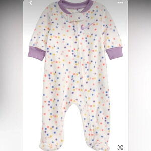 Nike Baby Girl Footed Sleep & Play Polkadot 3 Month
